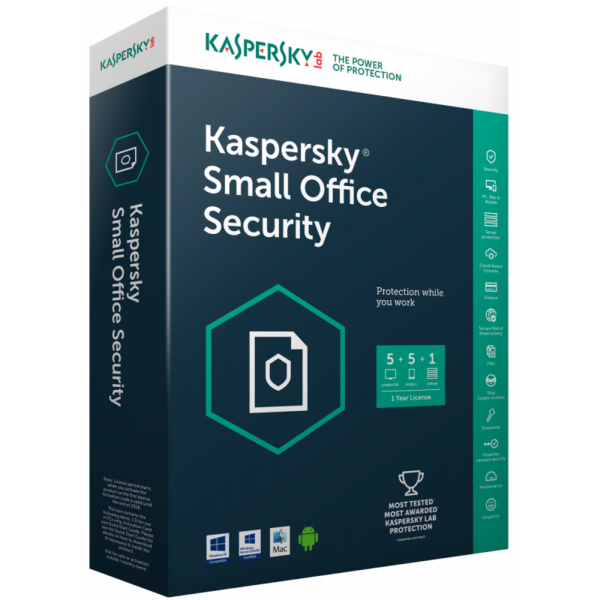 Kaspersky Small Office Security / 20 Pcs + 2 serveurs